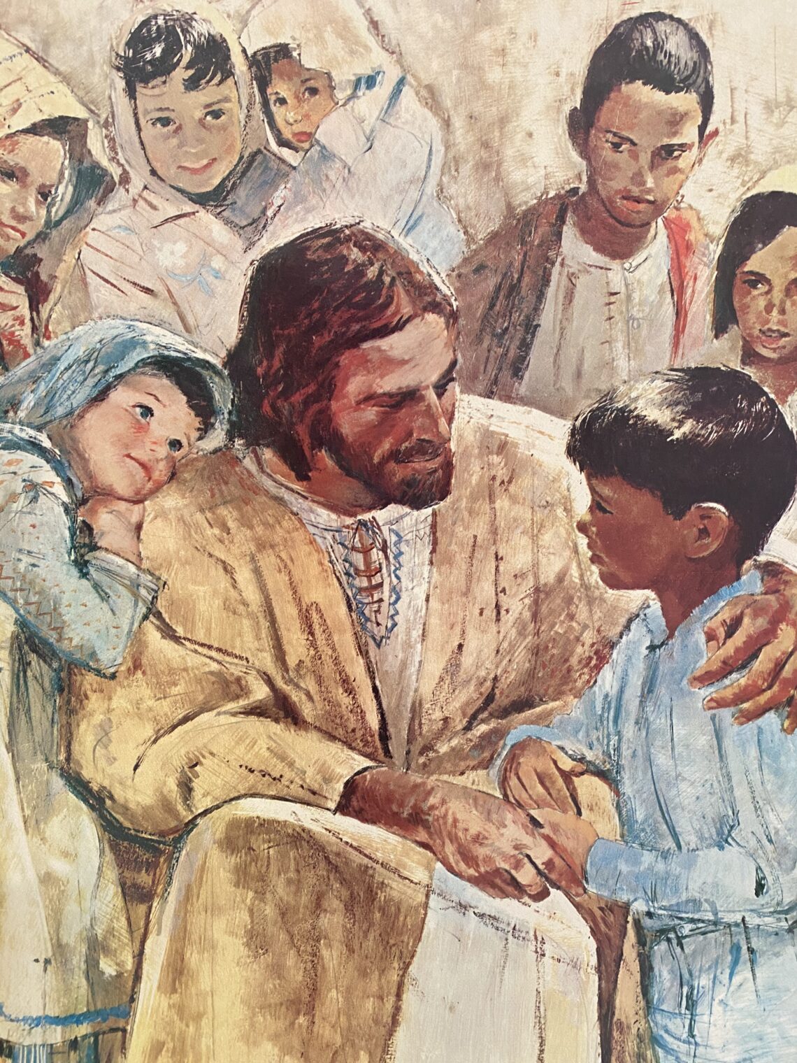 children with Jesus
