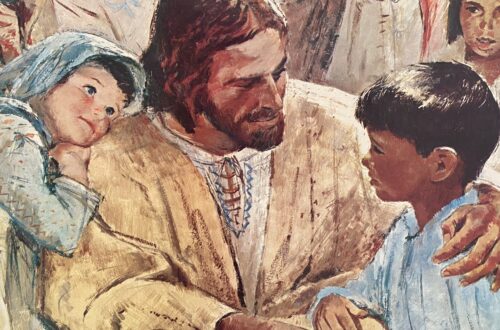 children with Jesus